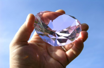 Deko-Bild Glaskristall